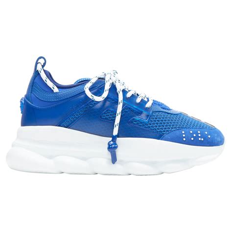 versace shoes chain reaction red white and blue